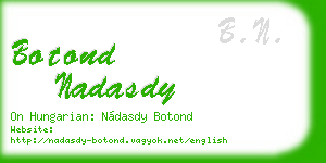 botond nadasdy business card